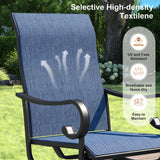 Vicllax 7/9 Pieces Outdoor Dining Set with Patio Round Dining Table and Swivel Chairs