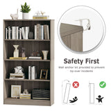 Vicllax Wooden Bookcase, 3/4/5 Shelf Display Open Bookshelves for Home Office