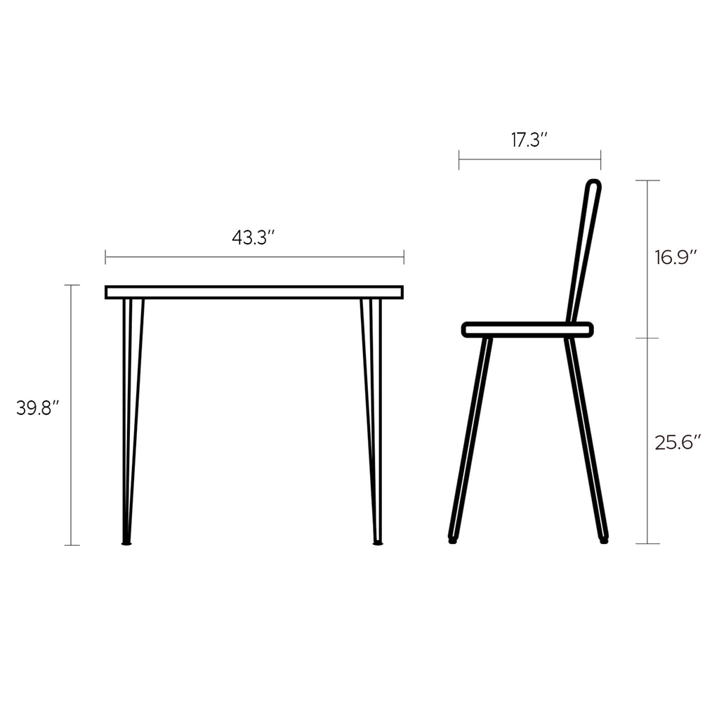 3pcs outdoor bar set