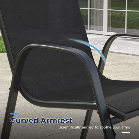 Vicllax 11 PCS Patio Dining Table Set, 60" Round Metal Table and Horizon Stackable Chair