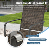 Vicllax 11 Pieces Outdoor Dining Set, 60" Outdoor dining Table and 10 Stackable Metal Armchair, Bistro Set for Garden, Balcony & Backyard