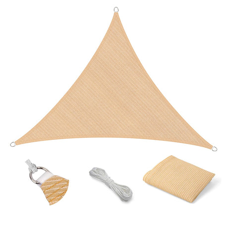 Vicllax Color personalizado 90% Vela de sombra triangular, Tela de sombra Paño de sombra