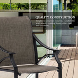 Vicllax 7-Piece Outdoor Dining Set, Rectangle Dining Table for 6 and Patio Dining Chairs