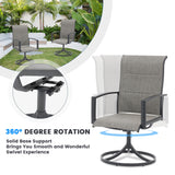 Vicllax 5-Piece Outdoor Furniture Set, Outdoor Dining Set for Lawn Garden