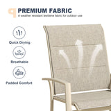 Vicllax Outdoor Padded Stackable Sling Dining Chair