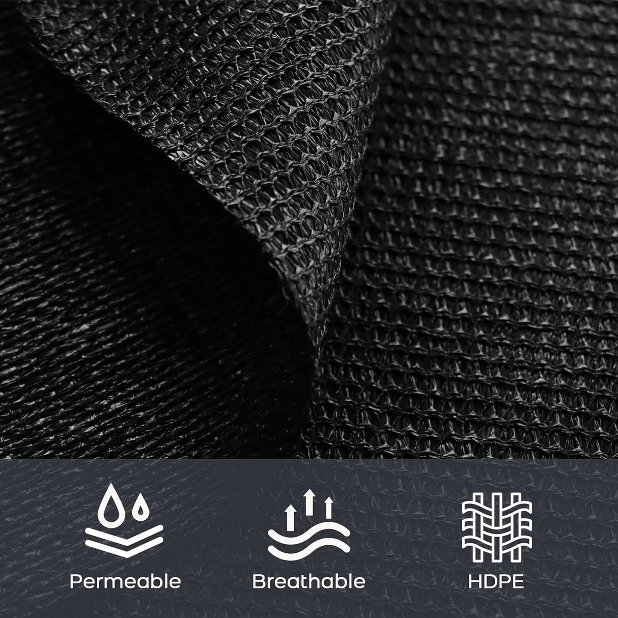 VICLLAX Shade Fabric Sun Shade Cloth Privacy Screen with Grommets for Patio Garden Pergola Cover Canopy