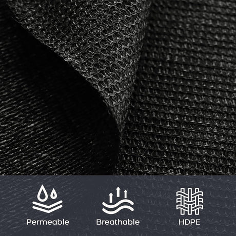 VICLLAX Shade Fabric Sun Shade Cloth Privacy Screen with Grommets for Patio Garden Pergola Cover Canopy