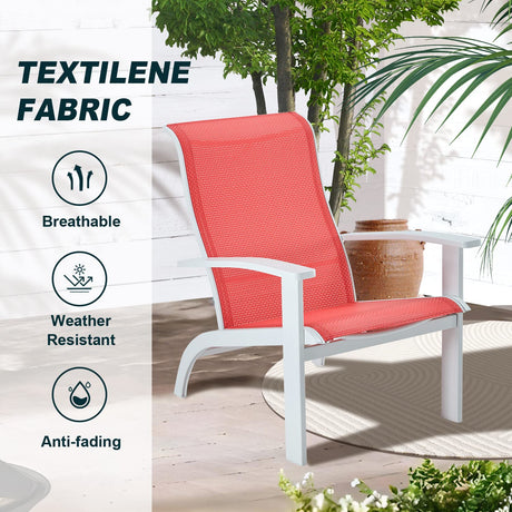 Vicllax Adirondack Chair, Weather-Resistant Outdoor Furniture Lawn Chair