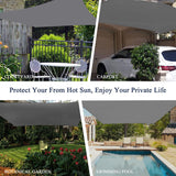 Vicllax Custom Sized 90% Sun Shade Fabric, Shade Cloth, Shade Privacy Panel