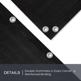 VICLLAX Shade Fabric Sun Shade Cloth Privacy Screen with Grommets for Patio Garden Pergola Cover Canopy