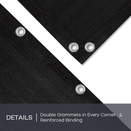 VICLLAX Shade Fabric Sun Shade Cloth Privacy Screen with Grommets for Patio Garden Pergola Cover Canopy