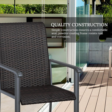 Vicllax Juego de comedor para patio de 5 piezas, mesa redonda para patio de 42" y sillas de mimbre para exterior 