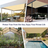 Vicllax Custom Sized 90% Sun Shade Fabric, Shade Cloth, Shade Privacy Panel