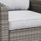 Vicllax Versatile Wicker Patio Sofa, Love Seat Glider, Chairs and Ottomans