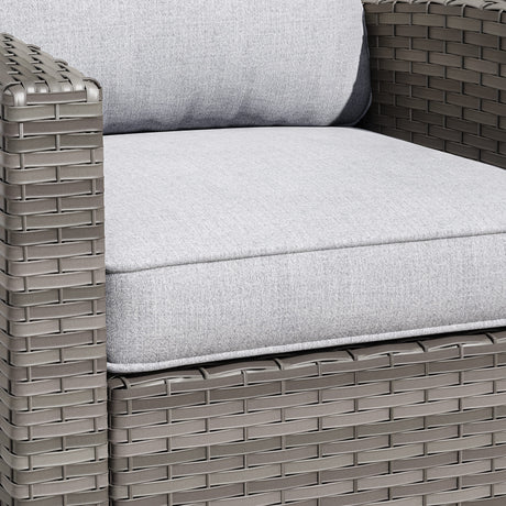 Vicllax Versatile Wicker Patio Sofa, Love Seat Glider, Chairs and Ottomans