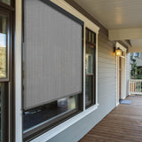 Vicllax Roller Shade, Patio Roll Up Sun Blocking Roller Shade with Aluminum Valance