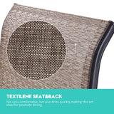 Vicllax Outdoor Swivel Bar Stools, Patio Bar Height Chair, Set of 2/4/6