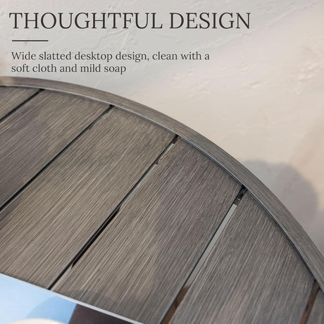 Vicllax Mesa de comedor redonda de metal para exterior de 54" para 6 y 8 personas