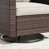 Vicllax Versatile Wicker Patio Sofa, Love Seat Glider, Chairs and Ottomans