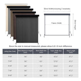 Vicllax Roller Shade, Patio Cordless Sun Blocking Roller Shade with Aluminum Valance