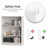 Vicllax Wooden Bookcase, 3/4/5 Shelf Display Open Bookshelves for Home Office