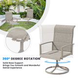 Vicllax 5-Piece Outdoor Furniture Set, Outdoor Dining Set for Lawn Garden