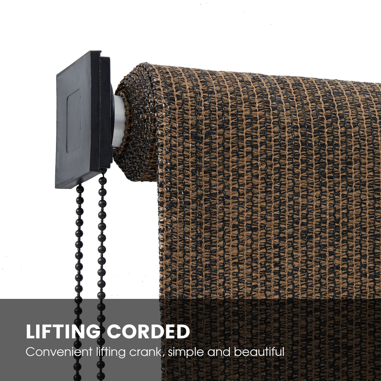 Vicllax Outdoor Sun Blocking Roller Shade, Patio Roll Up Shade Blinds