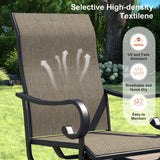 Vicllax 9 Pieces Outdoor Dining Set with 59" Square Dining Table and Swivel Chairs