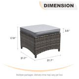 Vicllax Patio Wicker Oasis Lounge Sofa