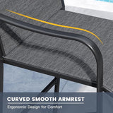 Vicllax High Bar Stool, High Top Tall Bar Chairs for Porch Deck Balcony