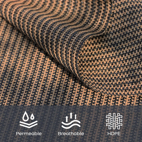 VICLLAX Shade Fabric Sun Shade Cloth Privacy Screen with Grommets for Patio Garden Pergola Cover Canopy