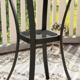 Vicllax Mesa de bar redonda para patio al aire libre de 28" con orificio para sombrilla