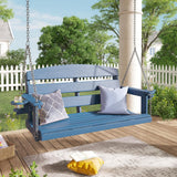 Vicllax Mesa de comedor y sillas de comedor de metal para patio con juego de cojines azules, juego de sillas de comedor de patio de 5/7 piezas