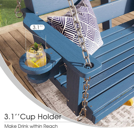 Vicllax Mesa de comedor y sillas de comedor de metal para patio con juego de cojines azules, juego de sillas de comedor de patio de 5/7 piezas