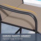 Vicllax High Bar Stool, High Top Tall Bar Chairs for Porch Deck Balcony