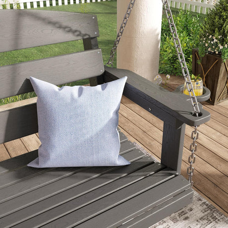 Vicllax Mesa de comedor y sillas de comedor de metal para patio con juego de cojines azules, juego de sillas de comedor de patio de 5/7 piezas