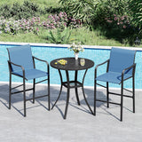 Vicllax High Bar Stool, High Top Tall Bar Chairs for Porch Deck Balcony