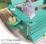 Vicllax Mesa de comedor y sillas de comedor de metal para patio con juego de cojines azules, juego de sillas de comedor de patio de 5/7 piezas