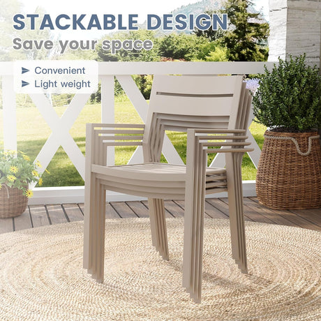 Vicllax Mesa redonda para patio de 42" con estante de almacenamiento y orificio para sombrilla ajustable 