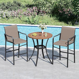 Vicllax High Bar Stool, High Top Tall Bar Chairs for Porch Deck Balcony