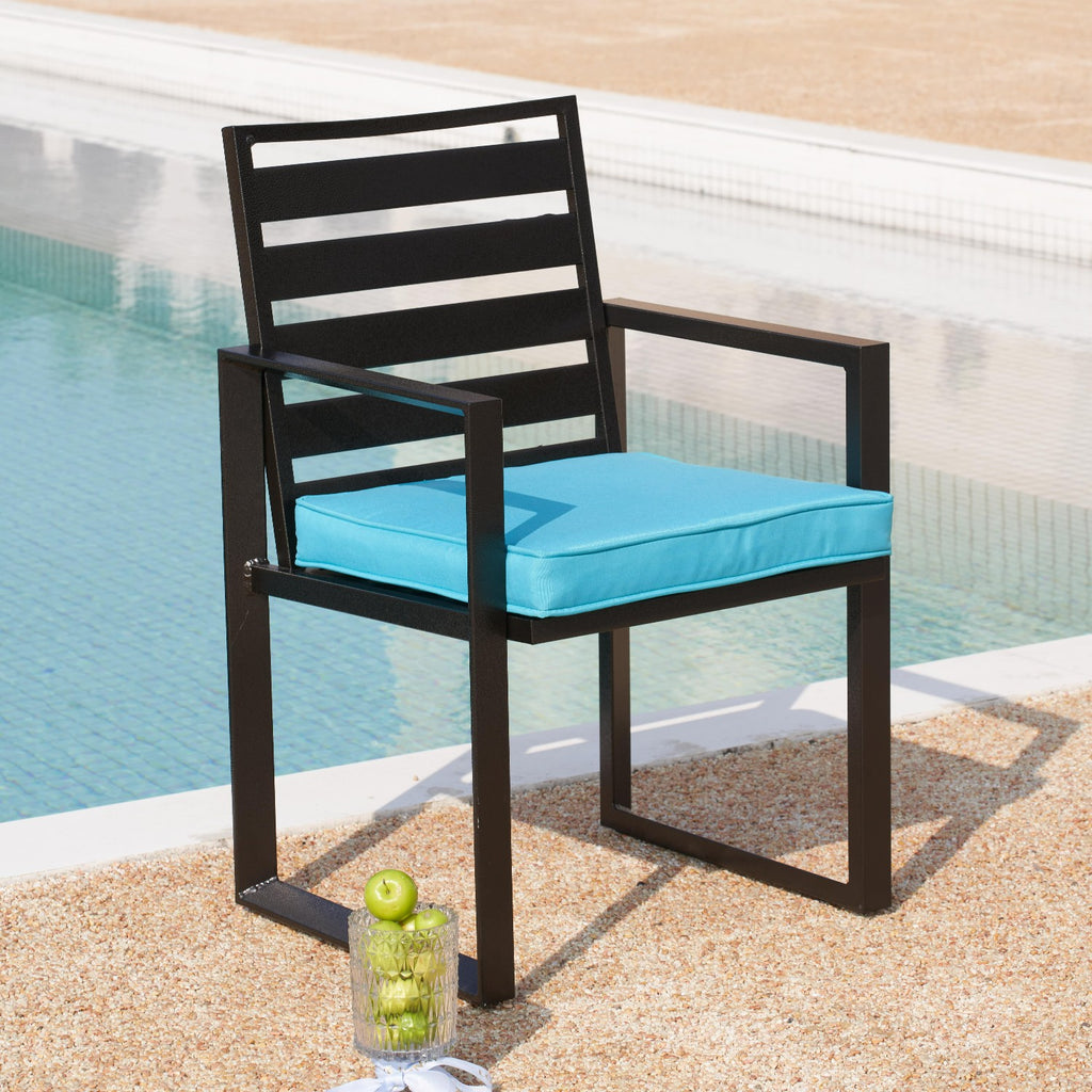outdoor dining chair with cushion