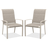 Vicllax Outdoor Padded Stackable Sling Dining Chair