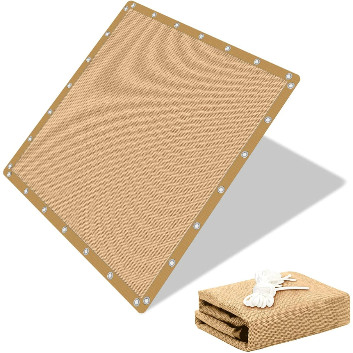 Vicllax 90% Shade Cloth Sun Shade Privacy Panel with Reinforced Grommets