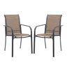 Vicllax Outdoor Textilene Stackable Sling Dining Chair, Set of 2/4/6
