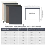 Vicllax Premium Patio Sun Blocking Roller Shade, Solar Shade with Aluminum Valance