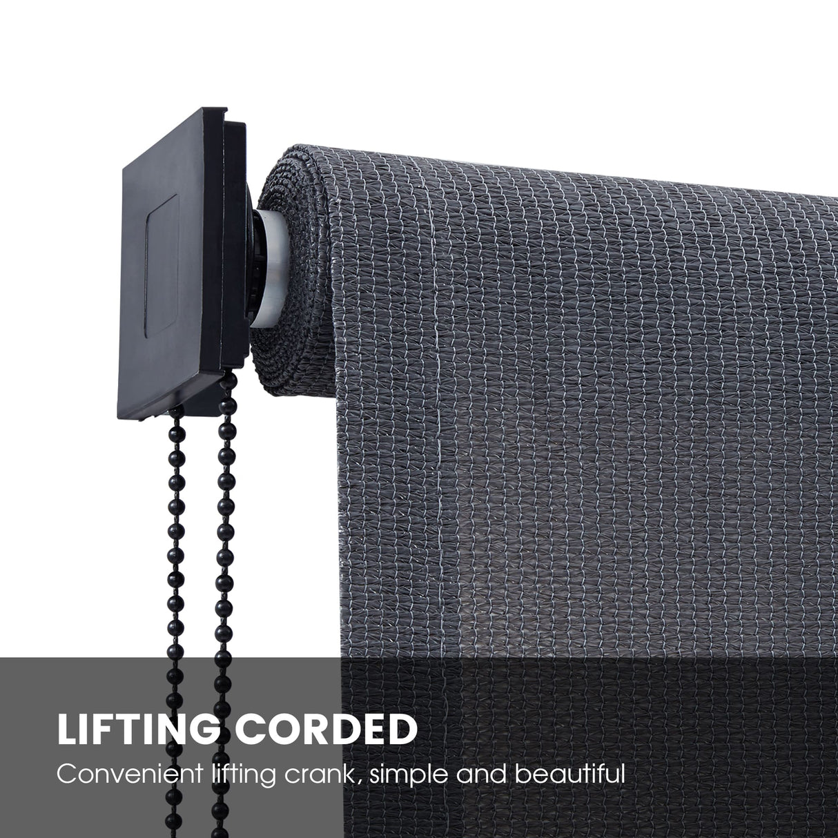 Vicllax Outdoor Sun Blocking Roller Shade, Patio Roll Up Shade Blinds