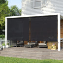 Vicllax Persiana Enrollable Inalámbrica para Exteriores con Bloqueo Solar, Toldo Enrollable con Manivela para Patio