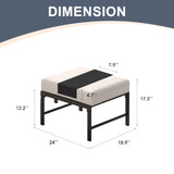Vicllax Outdoor Patio Conversation Sofa, Love Seat Glider, and Swivel Chairs