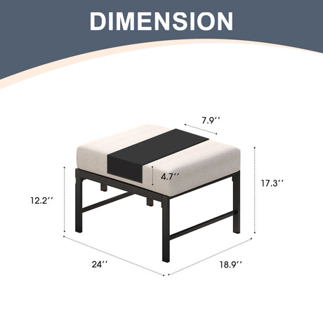Vicllax Outdoor Patio Conversation Sofa, Love Seat Glider, and Swivel Chairs