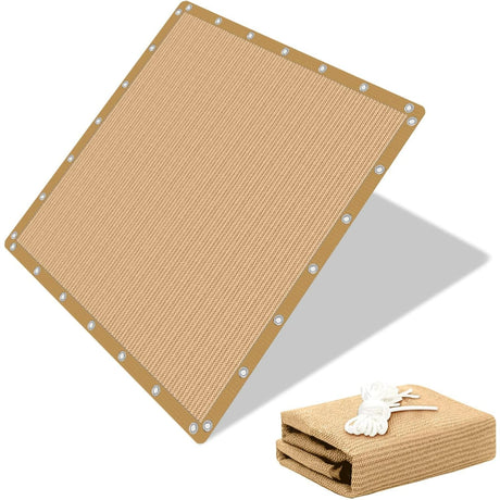 VICLLAX Shade Fabric Sun Shade Cloth Privacy Screen with Grommets for Patio Garden Pergola Cover Canopy